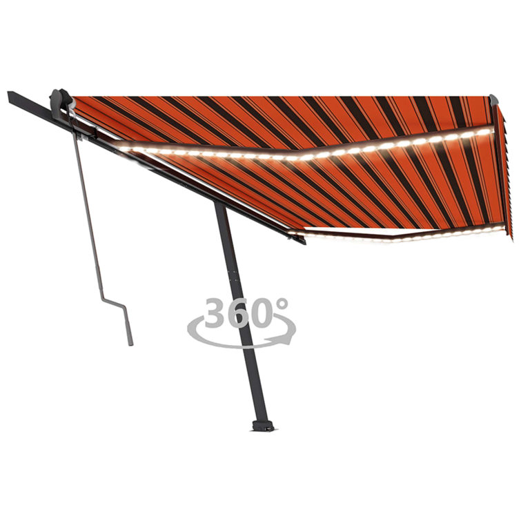 Garten Living 500 cm B x 350 cm T Ausfahrbare Markise Aynia Wayfair.de